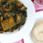 Edikaikong, Poundo With Beef