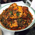 Efo Riro, Amala With Fish