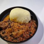 Egusi, Poundo With Beef
