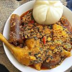Egusi, Poundo With Turkey