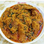 Egusi, Amala With Beef
