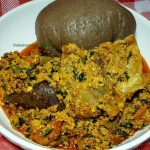 Egusi, Amala With Goatmeat