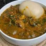 Ogbono, Garri/Eba With Fish