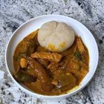 Ogbono, Amala With Assorted
