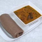 Ogbono, Amala With Beef