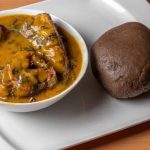 Ogbono, Amala With Chicken