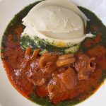 Ewedu/Gbegiri/Omi Obe, Poundo With Beef