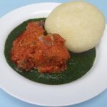 Ewedu/Gbegiri/Omi Obe, Garri/Eba With Turkey