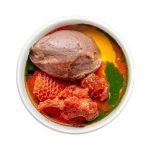 Ewedu/Gbegiri/Omi Obe, Amala With Beef