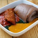 Ewedu/Gbegiri/Omi Obe, Amala With Chicken
