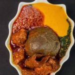Ewedu/Gbegiri/Omi Obe, Wheat & Goatmeat