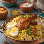 Basmati Steamed Rice and chicken