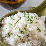 Basmati Steamed Rice and Fish